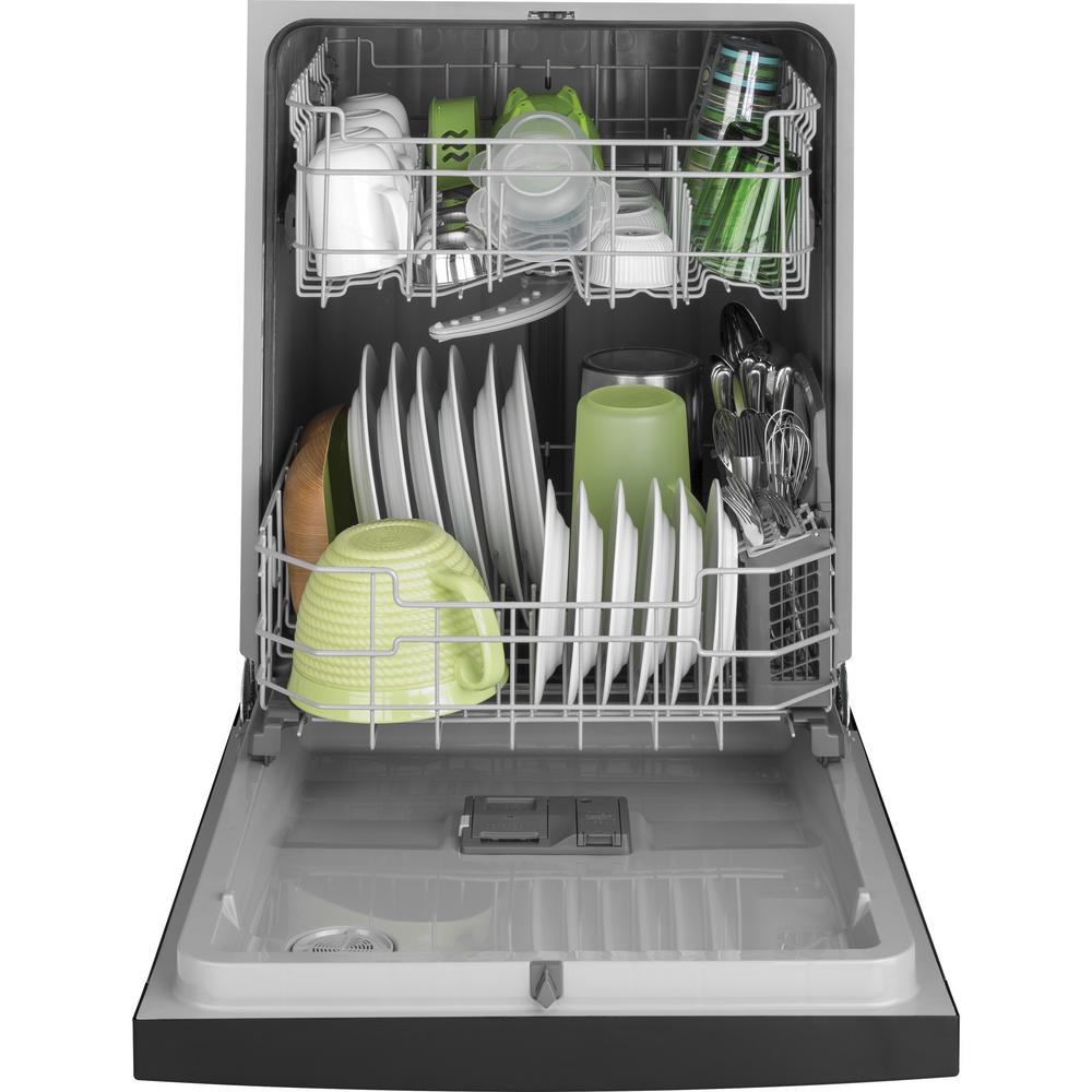 GE 24 in. Front Control Builtin Tall Tub Dishwasher in
