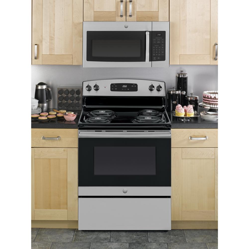 GE 1.6 cu. ft. Over the Range Microwave in Stainless Steel | Hodgins