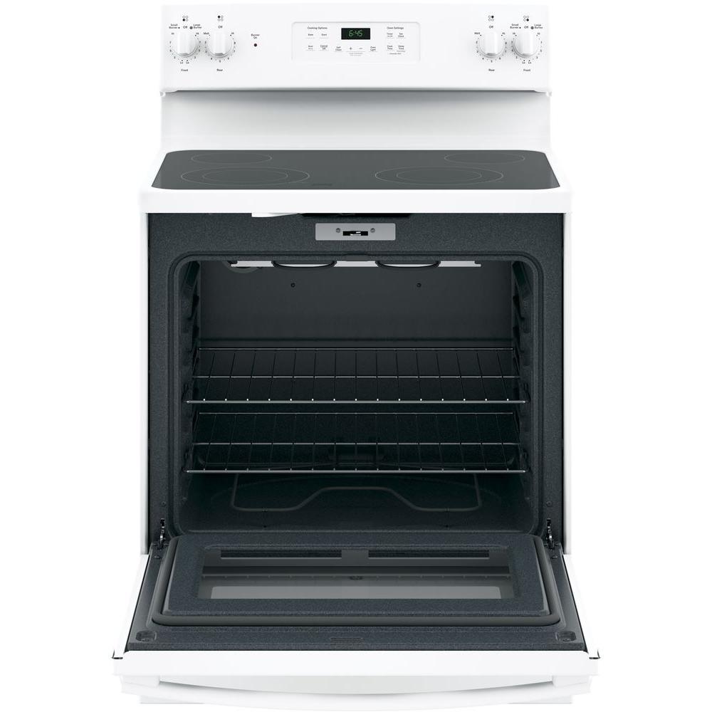 30 in. 5.3 cu. ft. Slide-In Electric Range in Stainless Steel with Self  Clean