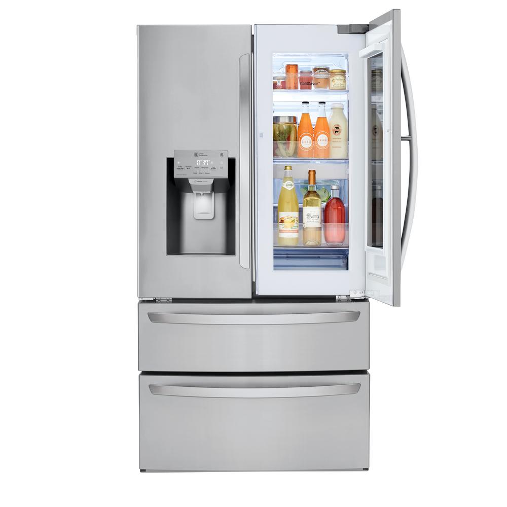 lowes lg instaview refrigerator