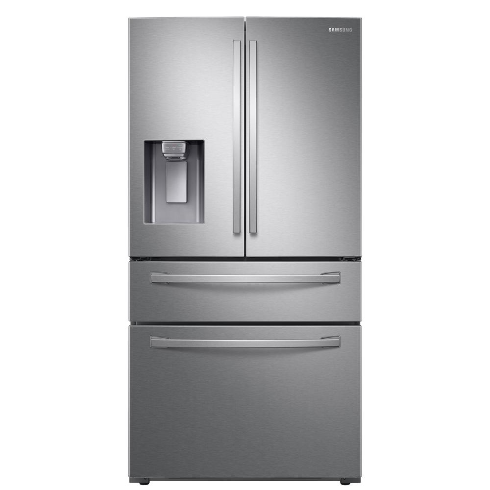 GE 21.8-cu ft Counter-depth Side-by-Side Refrigerator with Ice